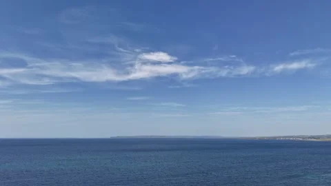 Hyperlapse Over the Atlantic Ocean at Seafield County Clare Stock Footage 339410189