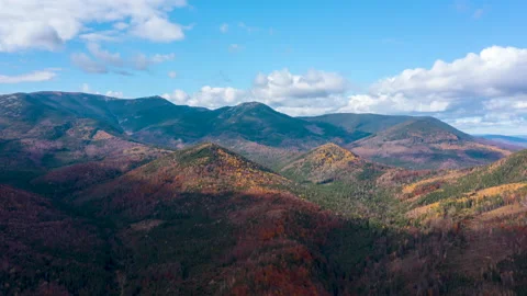 Hyperlapse over Carpathian mountains during Autumn Stock Footage 169380676