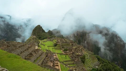 Hyperlapse panioramic view Machu Picchu Stock Footage 122225963