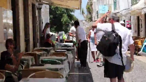 Hyperlapse - people - street - time-lapse Stock Footage 69142190