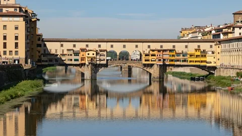 Hyperlapse of Ponte Vecchio, Florence Stock Footage 117432892