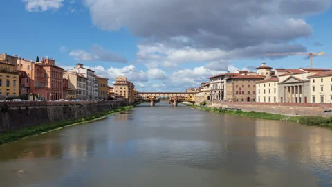 Hyperlapse Ponte Vecchio, Florence Stock Footage 155116234