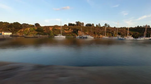 Hyperlapse port de sauzon, belle ile en mer Stock Footage 164290670