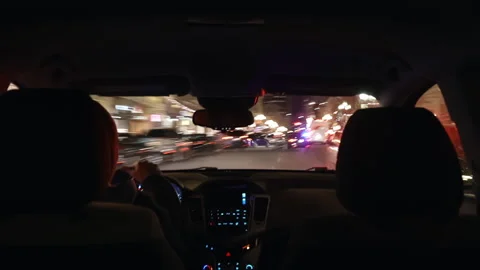 Hyperlapse pov from inside of moving vehicle Stock Footage 141893929