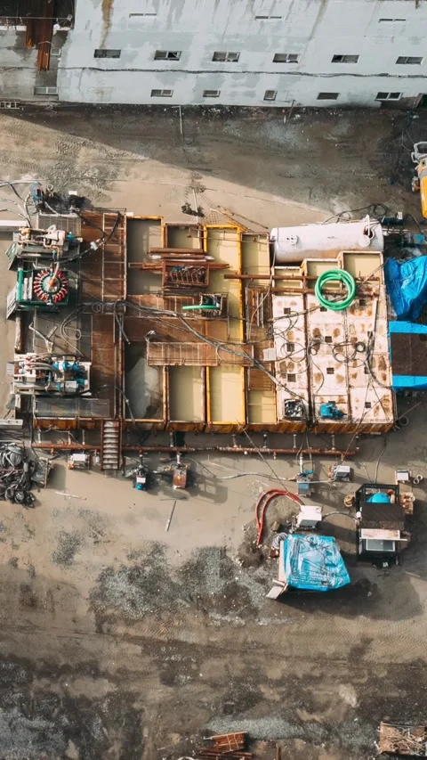 Hyperlapse Preparation Of The Concrete Mortar At Construction Site. Excavator Stock Footage 318557305
