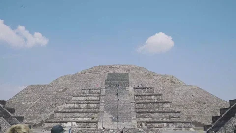 Hyperlapse Pyramid Mexico Stock Footage