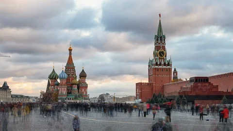 Hyperlapse of Red Square, Moscow Stock Footage 121167656