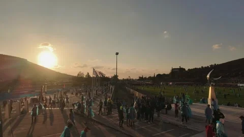 Hyperlapse of Runners at the Starting Point – 41st Athens Authentic Marathon Stock-Footage 315392562
