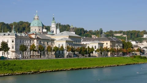 Hyperlapse of Salzburg, Austria. Stock Footage 101958696