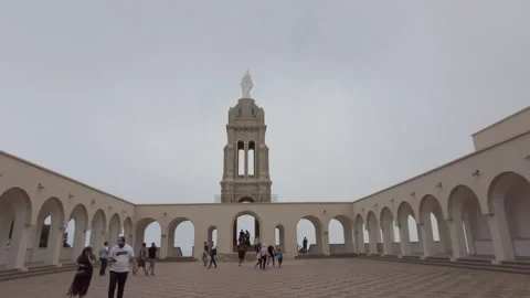 Hyperlapse of santa cruz church in oran,algeria Stock Footage