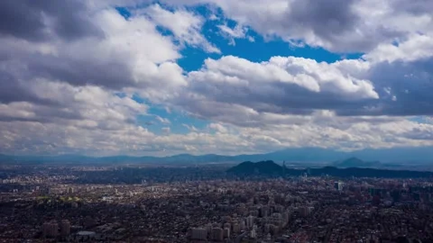 Hyperlapse Santiago Clouds Video stock 138221994