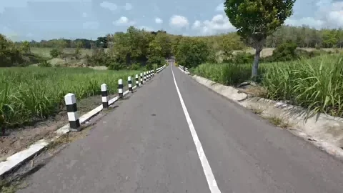 Hyperlapse scenery through rural area in the district of Ngawi, East Java Stock-Footage 317525147