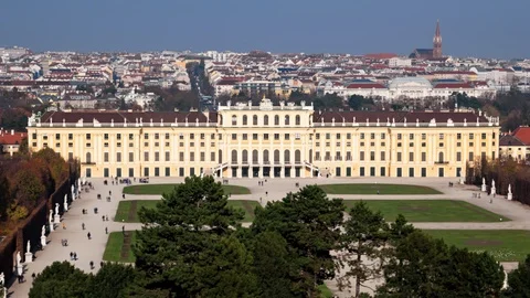 Hyperlapse of Schoenbrunn Stock Footage 98010265