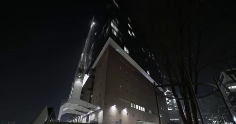 Hyperlapse sequence of the main entrance Elbphilharmonie in Hamburg Germany Stock Footage 72574249
