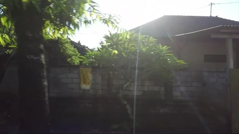 Hyperlapse, Side View, Vehicle Shot, Driving on the road, Bali, Indonesia Stock Footage 251886952