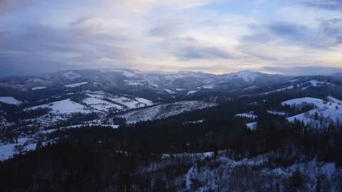 Hyperlapse of a snowy mountains Stock Footage 101471733