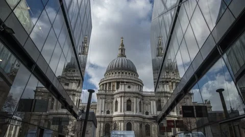 Hyperlapse of st pauls cathedral Stock Footage 221231354
