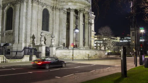 Hyperlapse of St Pauls Cathedral, London Stock Footage 59986509
