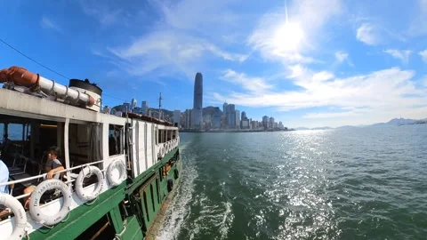 Hyperlapse Starferry Hong Kong Video stock 247220825