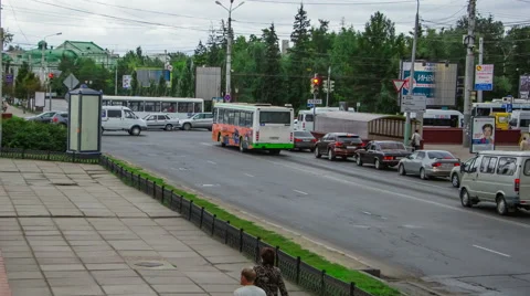 Hyperlapse street Video stock 46325573