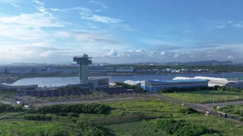 Hyperlapse of sunrise over Yeongjong Grand Bridge Stock Footage 330833502
