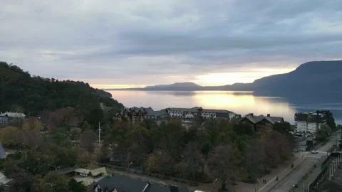 Hyperlapse sunset city Stock Footage 155980413