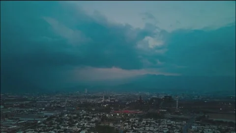 Hyperlapse sunset with clouds 3 Stock-Footage 242875032