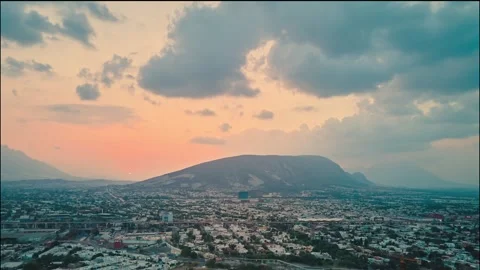 Hyperlapse sunset with clouds 4 Stock-Footage 242875004