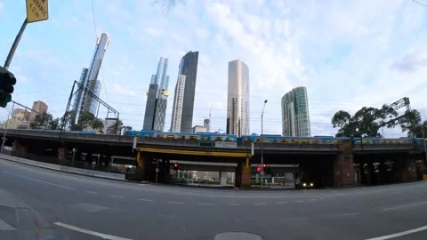 Hyperlapse taken through Melbourne CBD, Richmond and Hawthorn, 4K Stock Footage 138555731