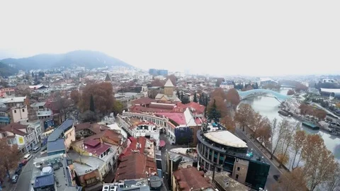 Hyperlapse of Tbilisi, Georgia Capital Stock Footage 101377661