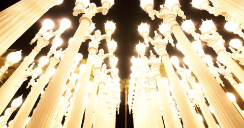 Hyperlapse Through LACMA Stock Footage 41717505