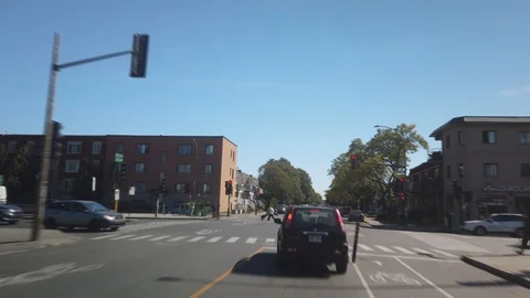 Hyperlapse Through Residential Area of Querbes Street Stock Footage 121461296