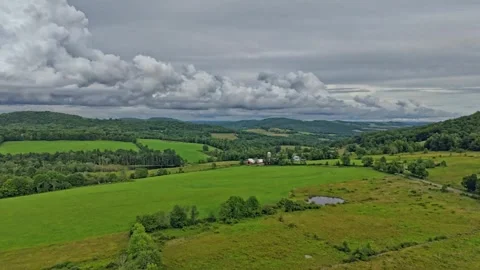 Hyperlapse Timelapse Drone Shot With Vivid Clouds Mountains And Trees Stock Footage 303432893