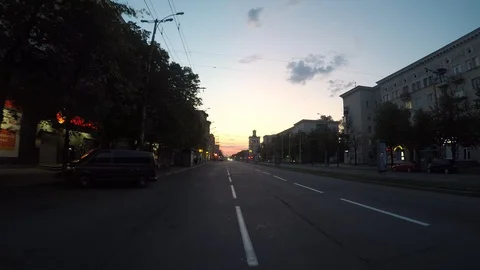 Hyperlapse, timelapse, moving on the city's Stock-Footage 127866798