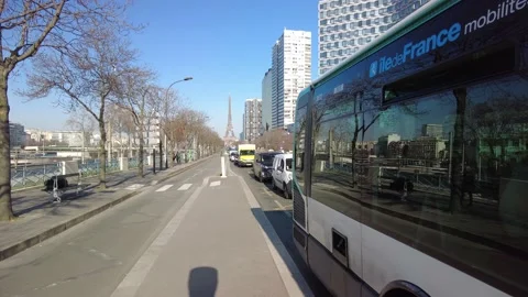 Hyperlapse timelapse people and traffic in Paris Stock Footage 171566623