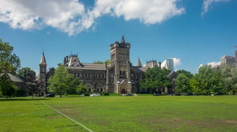 Hyperlapse / Timelapse of the University of Toronto Stock Footage 50032299