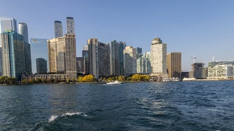 Hyperlapse Toronto Canada Timelapse Stock Footage 97454272