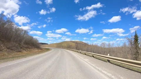 Hyperlapse Toward Mountains Stock Footage 129585515