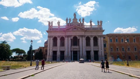 Hyperlapse, towards the Cathedral of the Most Holy Savior and of the Saints John Stock-Footage 94601195