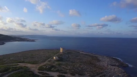 Hyperlapse Tower and clouds Malta 스톡 동영상 76656185