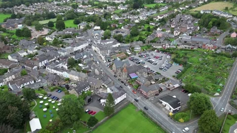 Hyperlapse Traffic Through Crickhowell Stock Footage 248623008