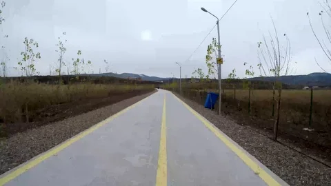 Hyperlapse of trail Stock Footage 101380589