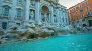 Hyperlapse Of The Trevi Fountain. Rome, Italy. Stock Footage