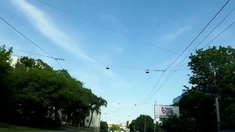 Hyperlapse of the urban landscape with a view of the streets. 库存影片 132800868