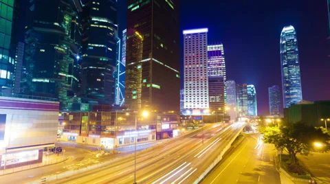 Hyperlapse video of busy traffic Stock Footage 36546776