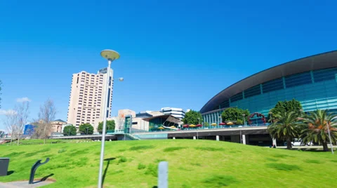 Hyperlapse video of a green city Stock Footage 35619946