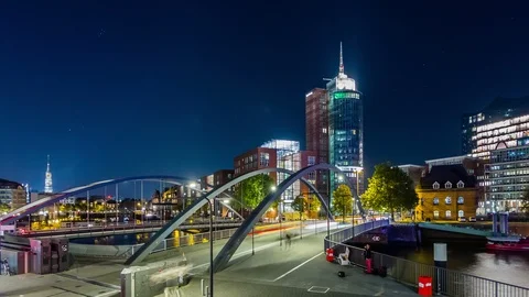 Hyperlapse video of Hamburg. Stock Footage 114623759