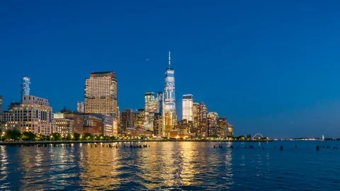 Hyperlapse video of Manhattan skyline Video stock 94109443