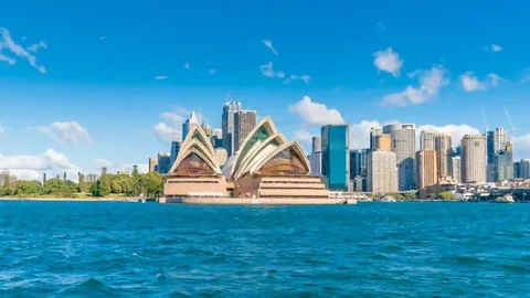 Hyperlapse video of Sydney CBD in daytime Stock Footage 69149785