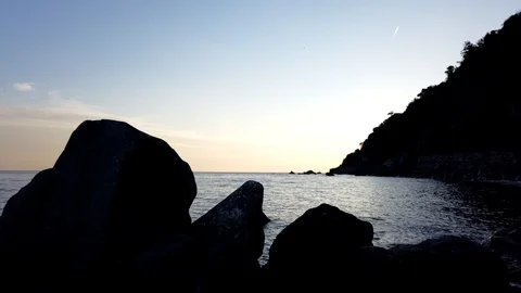 Hyperlapse view of the coast of Camogli 動画素材 101487486